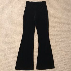 H&M Ribbed Black Flare Leggings